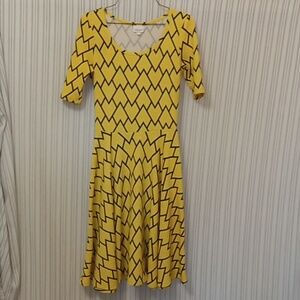 LuLaRoe Fitted Top Flowy Bottom Dress